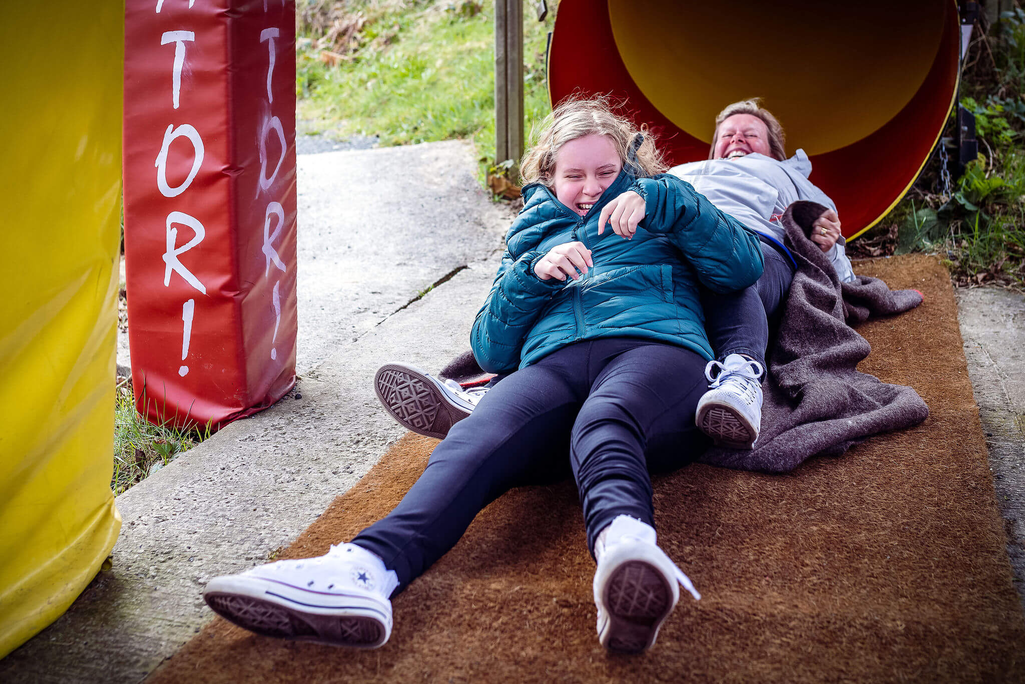 Outdoor slide at Bendrigg