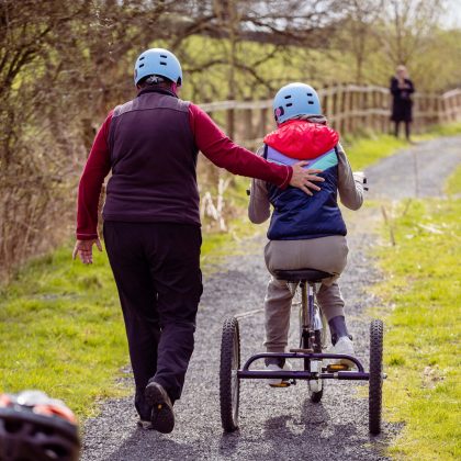 Bike riding at Bendrigg