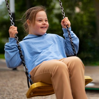 Girl On A Swing